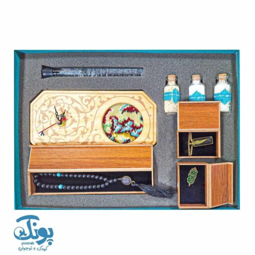 بسته هدیه وقت عاشقی: هدیه ای معنوی با طراحی زیبا از حرم امام رضا (ع)
