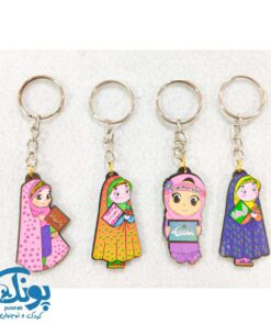 جاکلیدی دخترانه چوبی طرح مهدوی