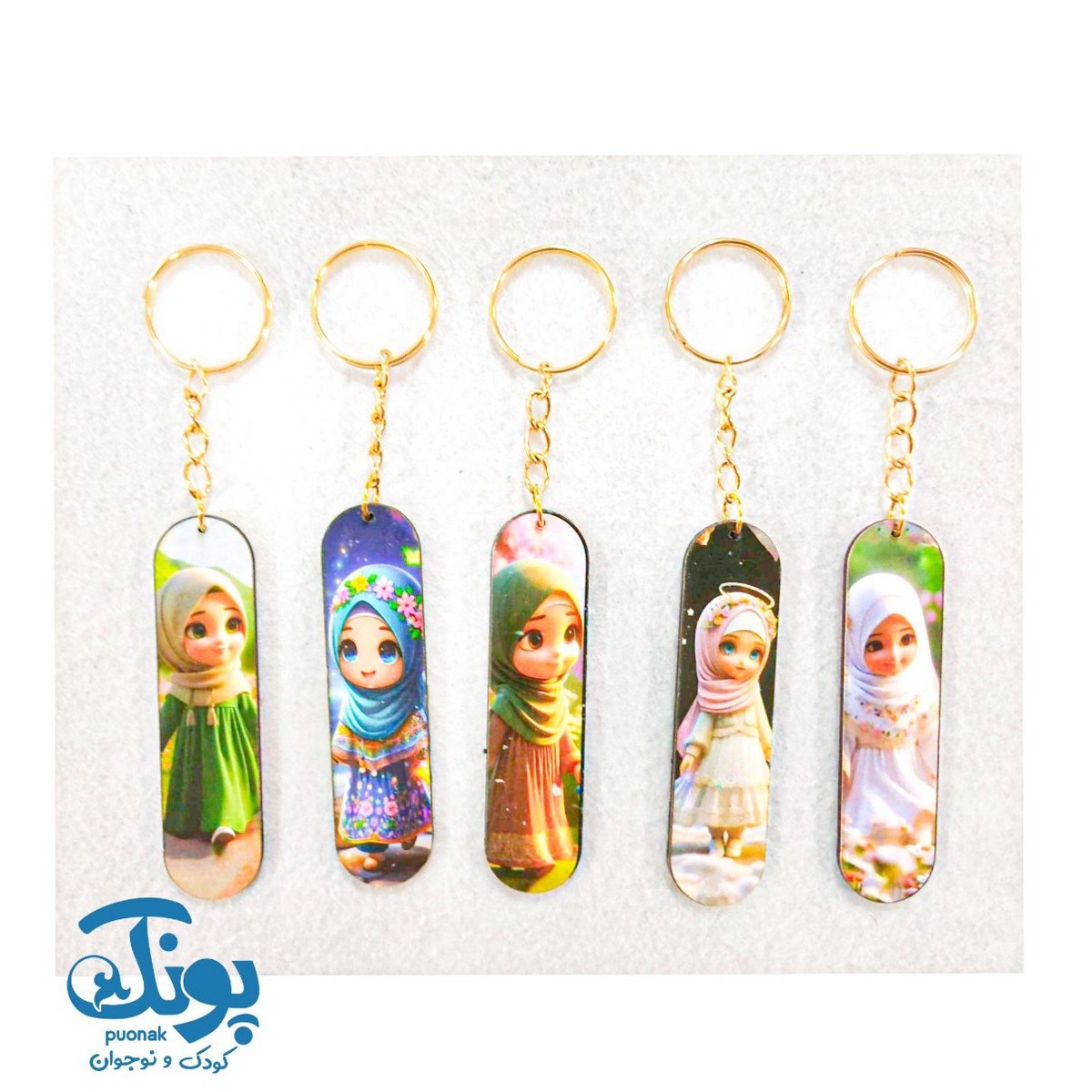 جاکلیدی چوبی طرح حجاب