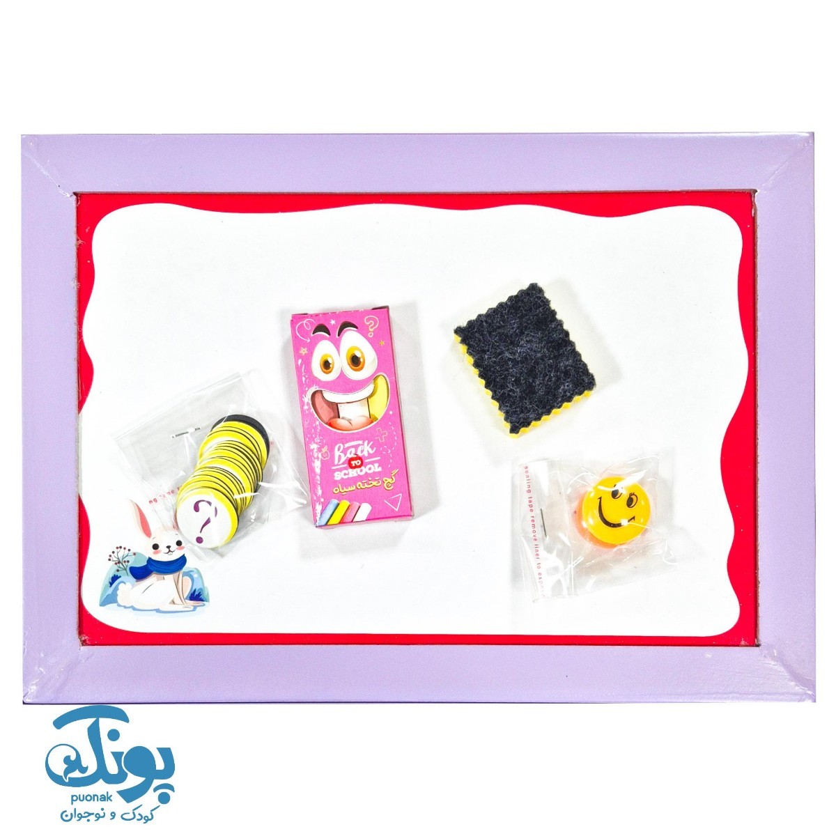 تخته وایت برد آهنربایی جعبه چوبی