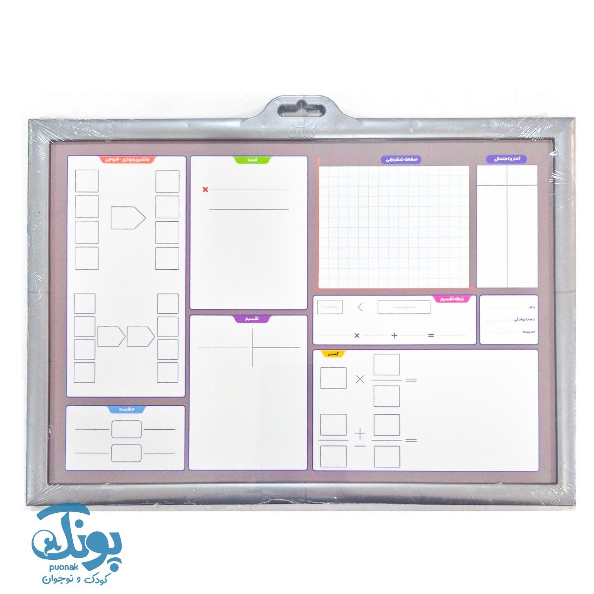 تخته ریاضی یار چهارم وایت بردی کاما