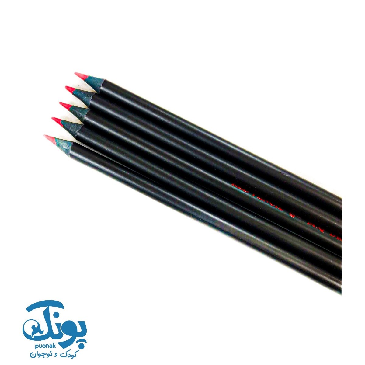 مداد قرمز ام کیو ۳ گوش ۱۲ تایی