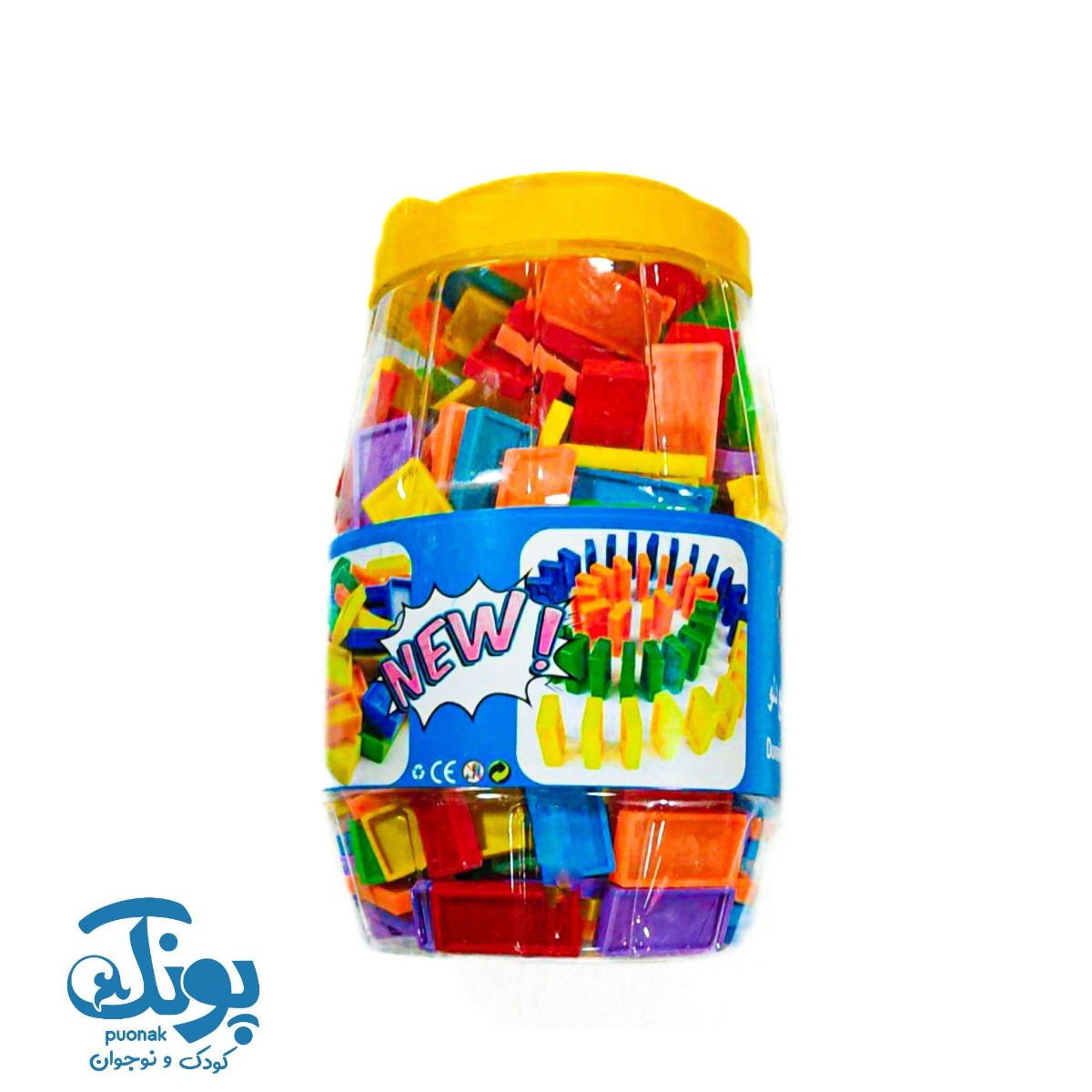 بازی دومینو ۳۰۰ قطعه سطلی شایان