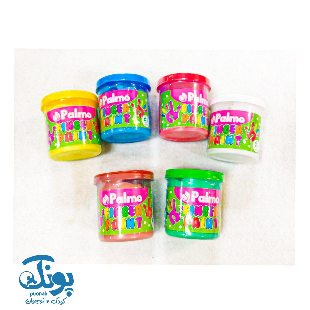 رنگ انگشتی ۶ رنگ پالمو