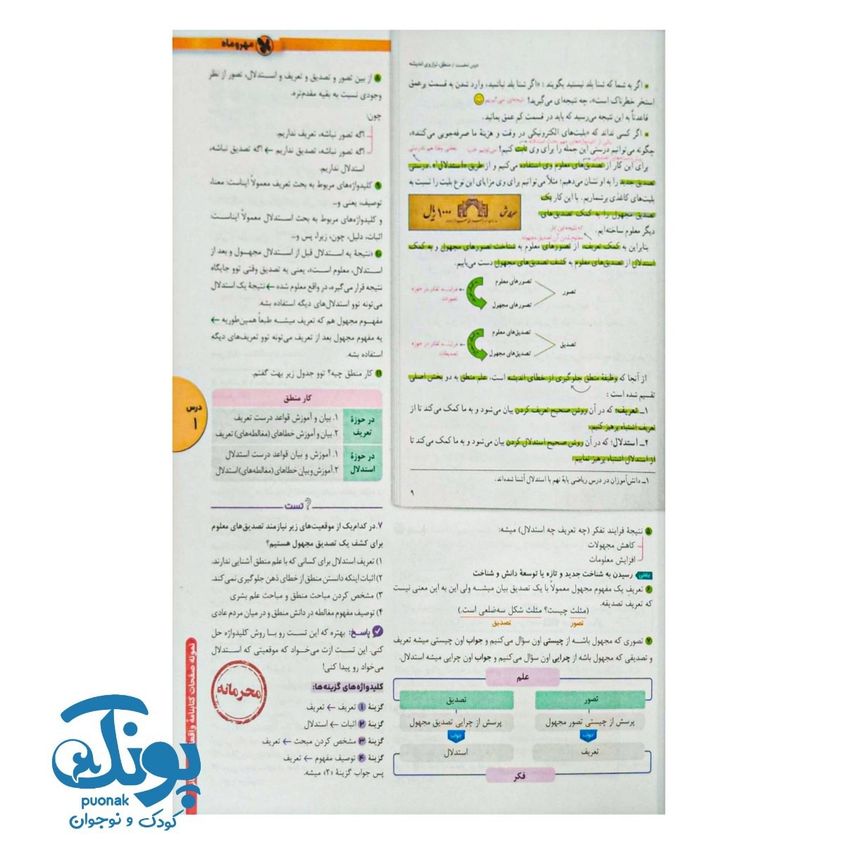 کتاب بانک تست فلسفه و منطق واقعا جامع کنکور