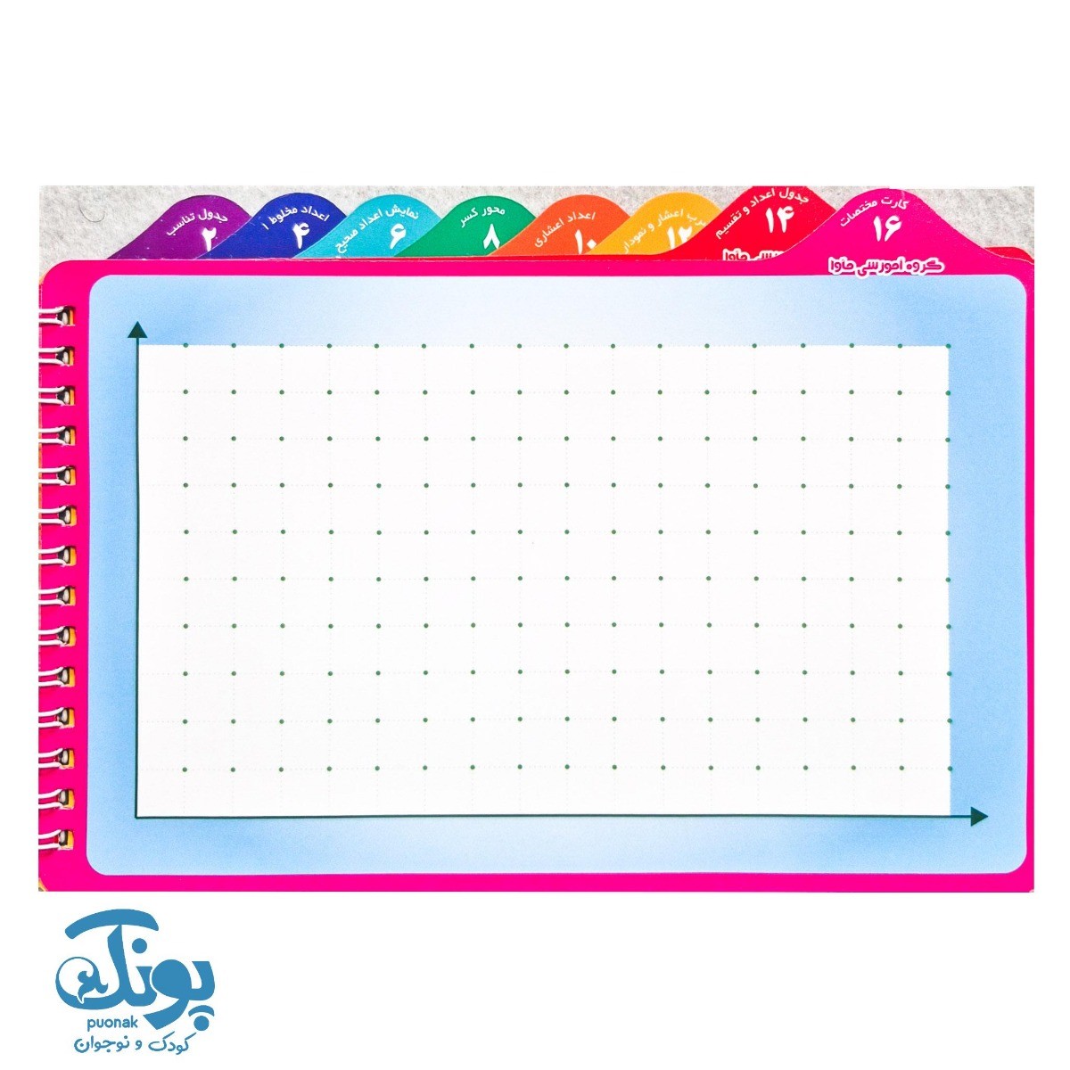 دفترچه وایت بردی ریاضی ششم دبستان ماوا