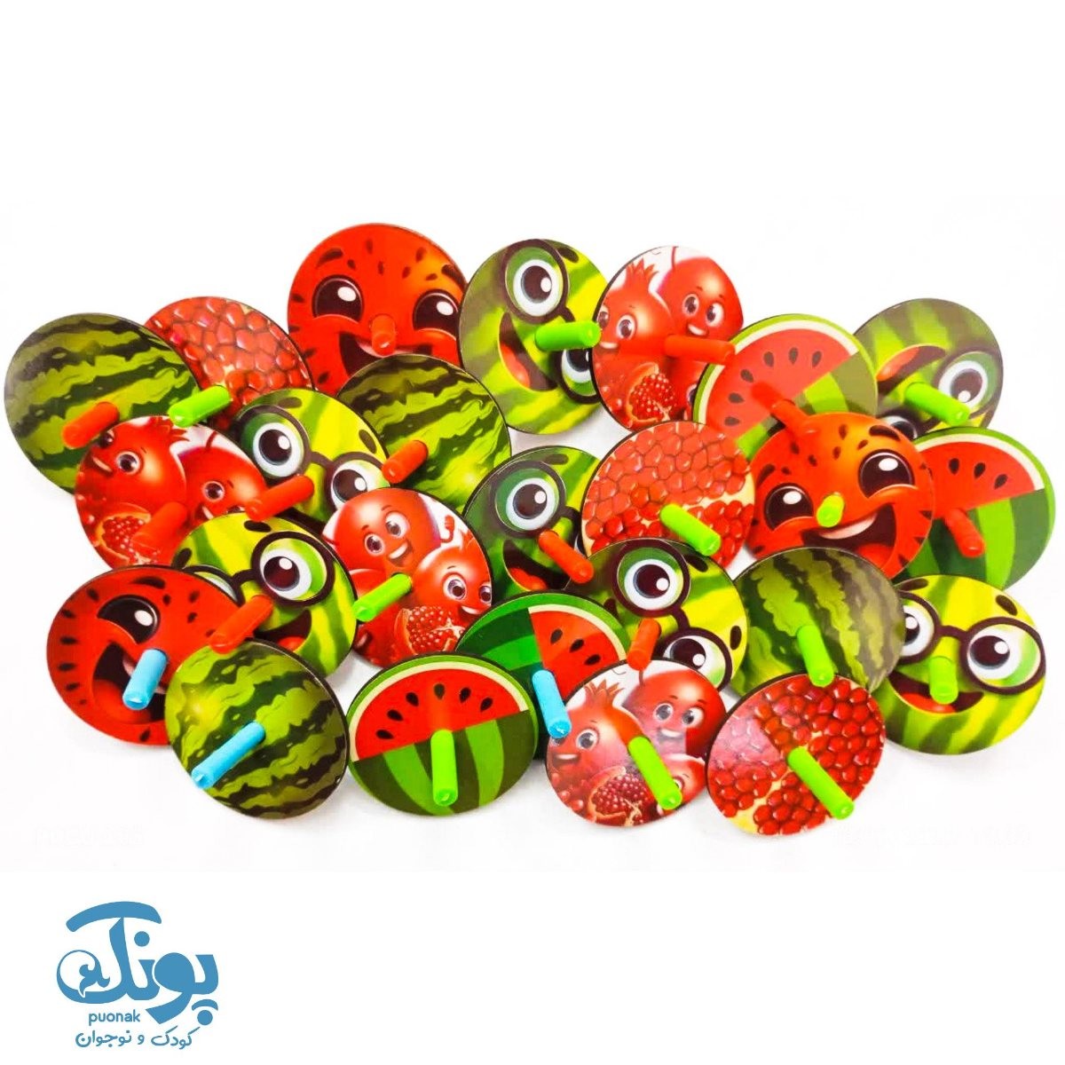 فرفره طرح جشن یلدا چوبی ۱۲ عددی