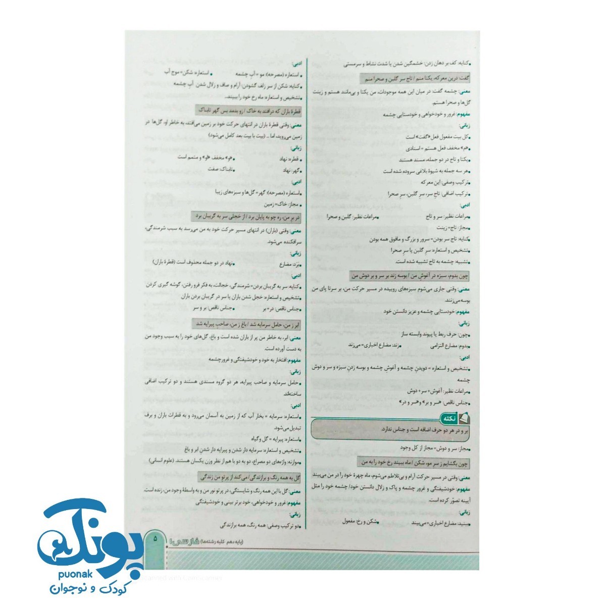 کتاب سیگنال ۲۰ فارسی دهم خط سفید