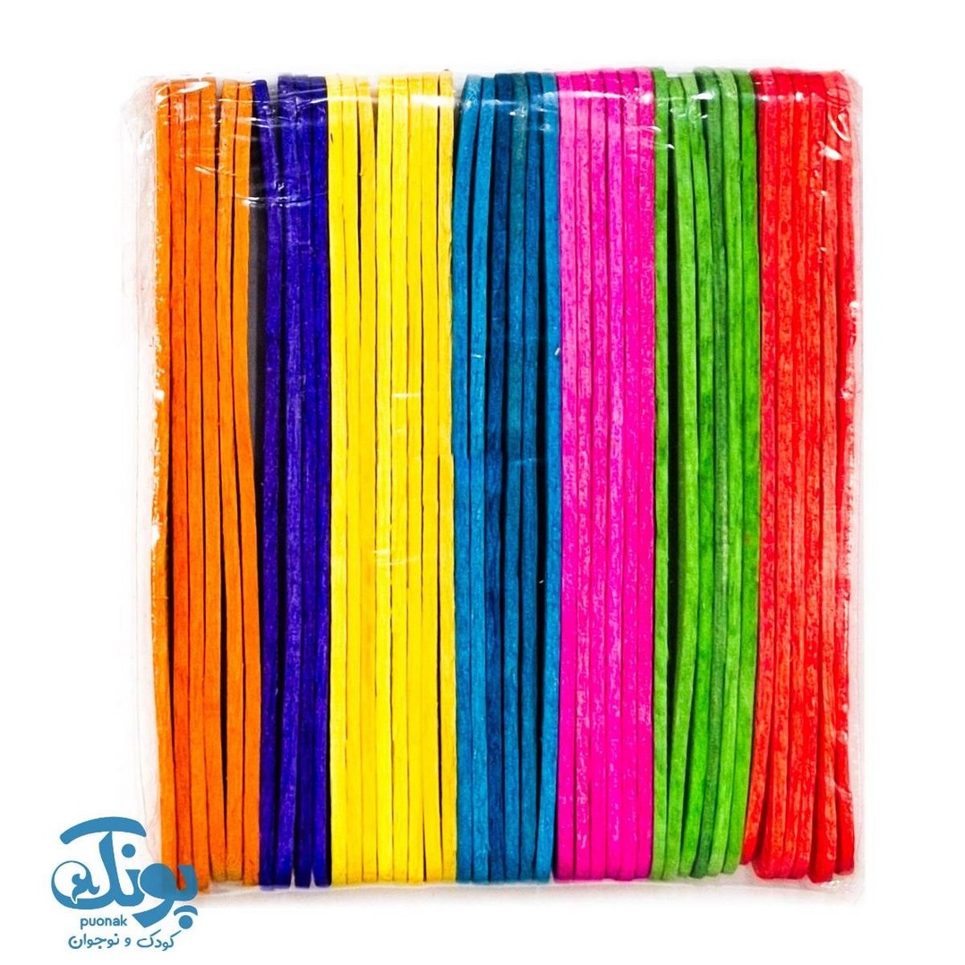 چوب بستنی گرد رنگی الف