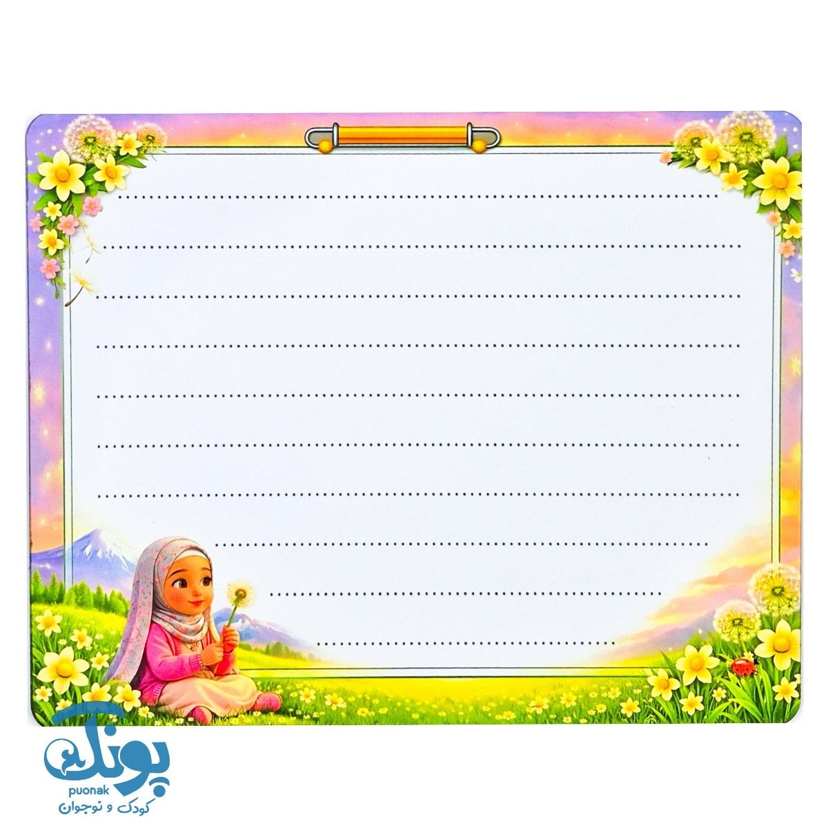 تخته وایت برد چوبی دخترانه
